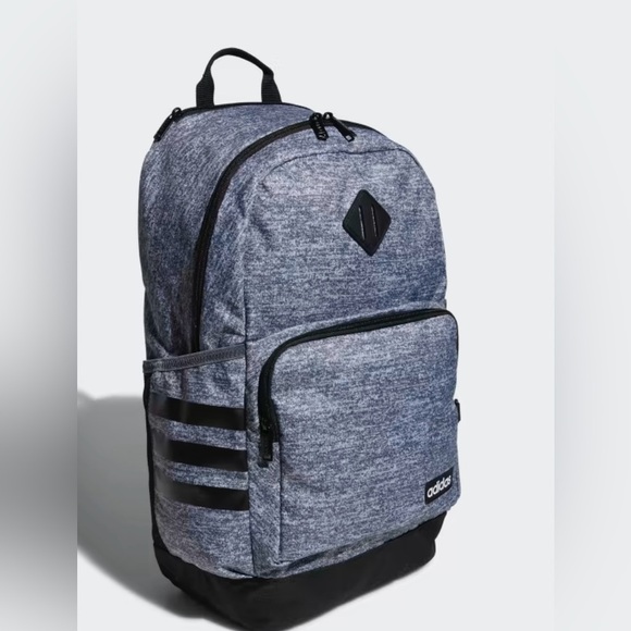 Adidas Travel Backpack – Fits 16” Laptop, Black Casual Bookbag - Picture 2 of 6